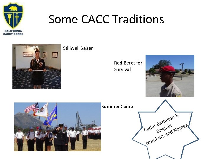 Some CACC Traditions Stillwell Saber Red Beret for Survival Summer Camp 