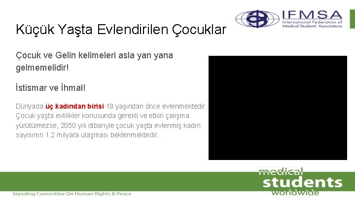 Küçük Yaşta Evlendirilen Çocuklar Çocuk ve Gelin kelimeleri asla yana gelmemelidir! İstismar ve İhmal!