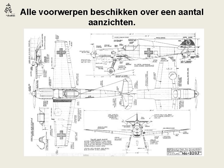 Alle voorwerpen beschikken over een aantal aanzichten. 