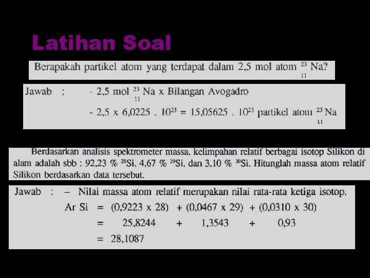 Latihan Soal 