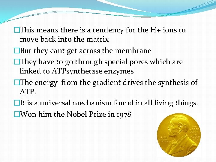 �This means there is a tendency for the H+ ions to move back into