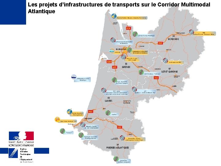 Les projets d’infrastructures de transports sur le Corridor Multimodal Atlantique Centre d’Études Techniques de