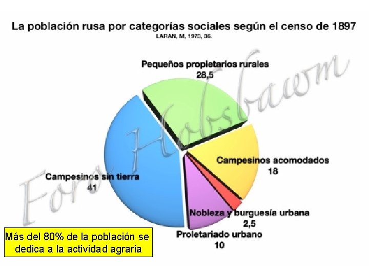 Más del 80% de la población se dedica a la actividad agraria 