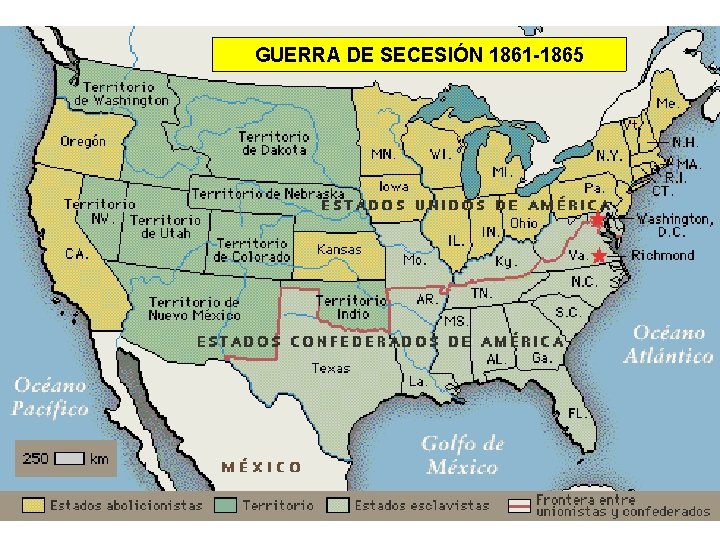 GUERRA DE SECESIÓN 1861 -1865 