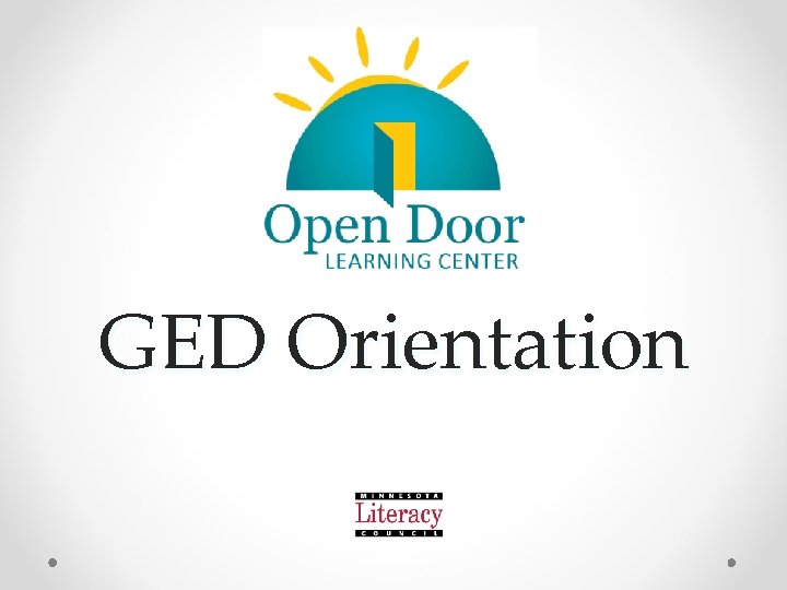 GED Orientation 