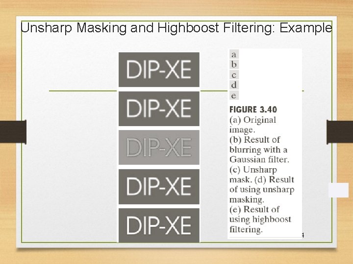 Unsharp Masking and Highboost Filtering: Example 5/19/2021 24 