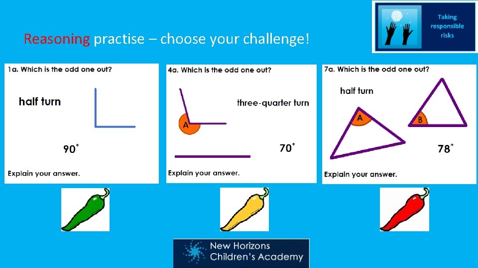 Reasoning practise – choose your challenge! 