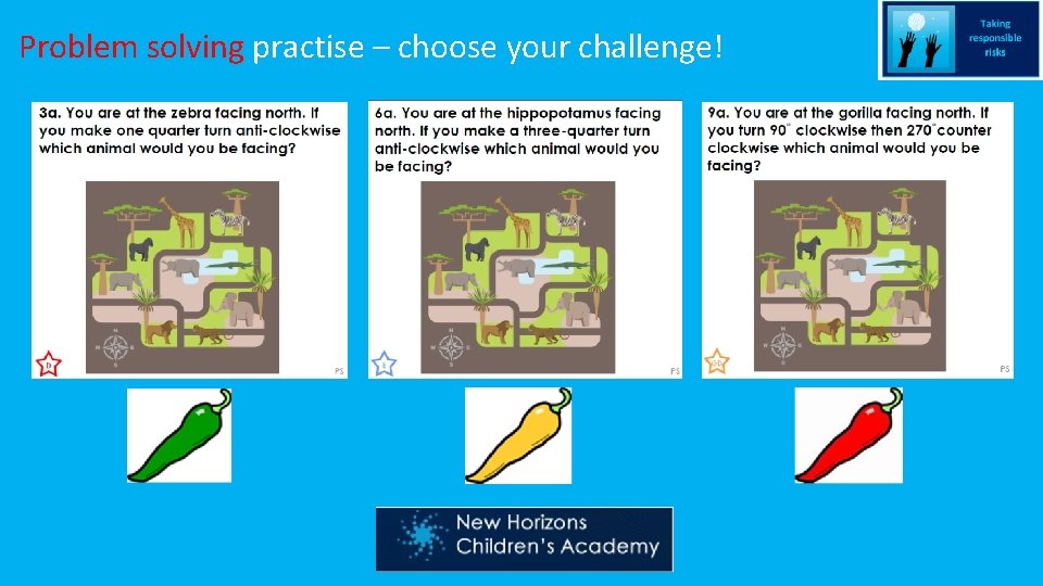 Problem solving practise – choose your challenge! 