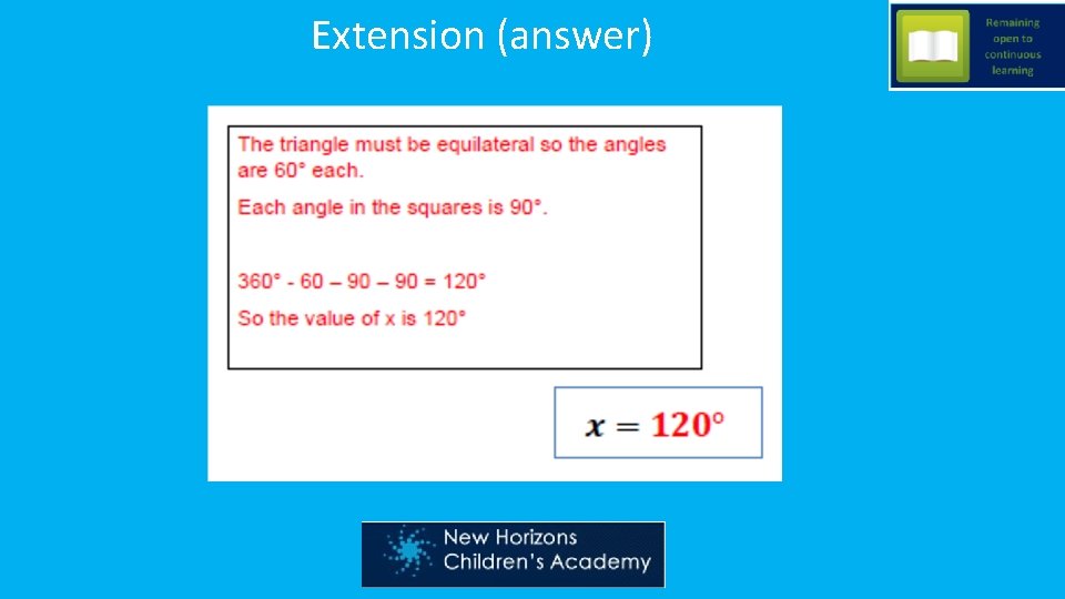 Extension (answer) 