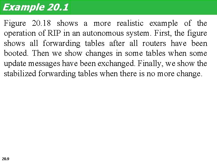 Example 20. 1 Figure 20. 18 shows a more realistic example of the operation