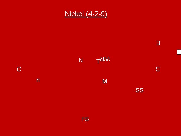 Nickel (4 -2 -5) E WR T N C C n M SS FS