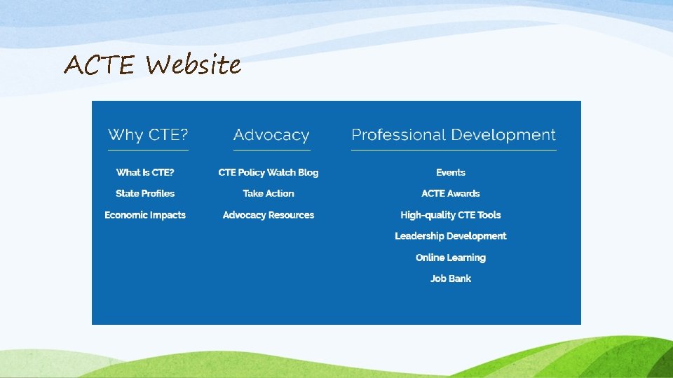 ACTE Website 