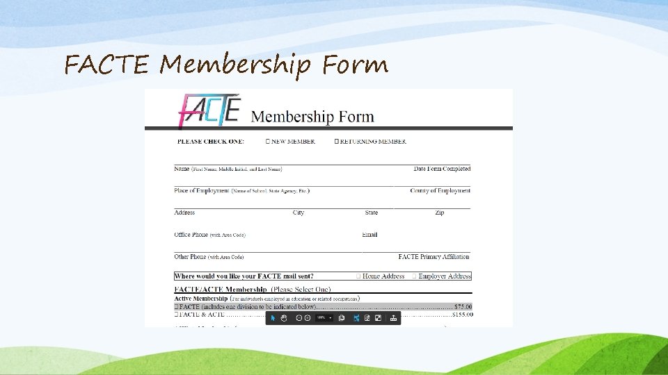 FACTE Membership Form 