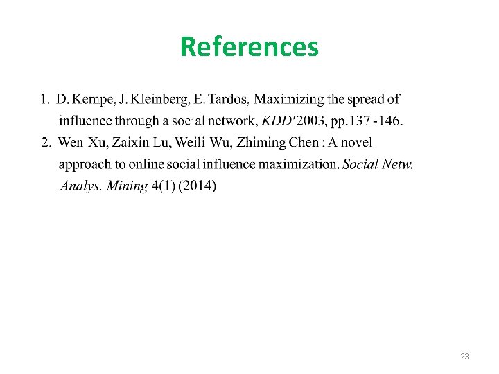 References 23 