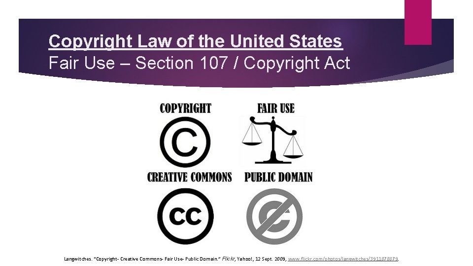 Copyright Law of the United States Fair Use – Section 107 / Copyright Act