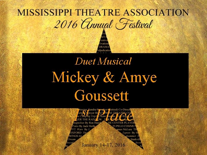 Duet Musical Mickey & Amye Goussett st 1 Place 