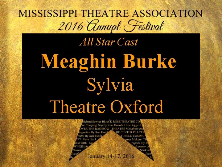 All Star Cast Meaghin Burke Sylvia Theatre Oxford 