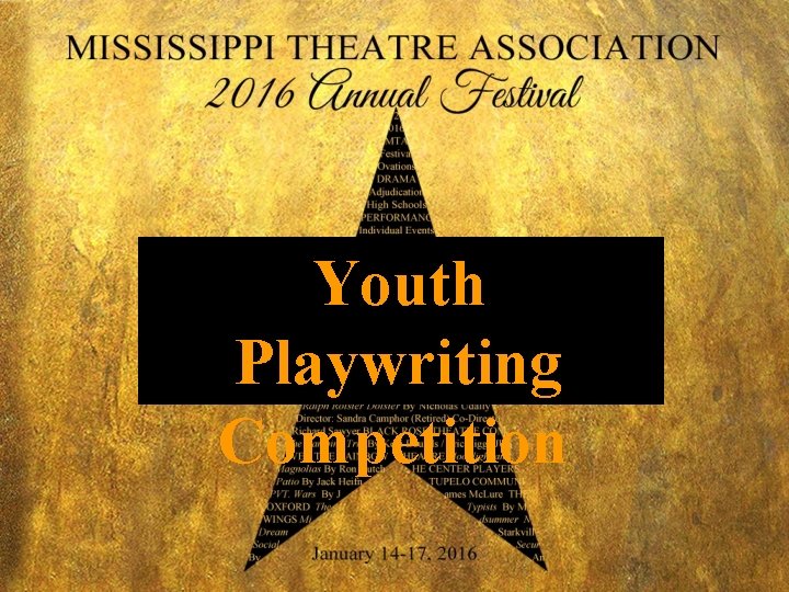 Youth Playwriting Competition 