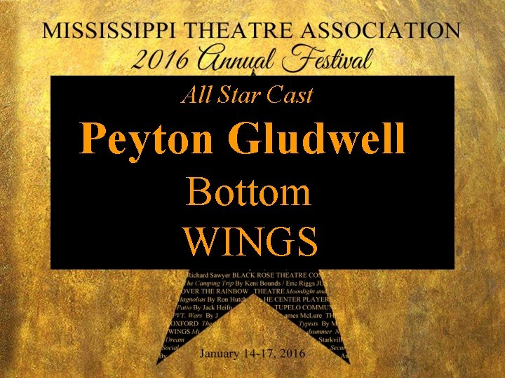 All Star Cast Peyton Gludwell Bottom WINGS 