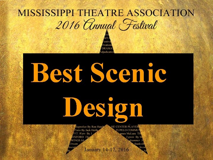 Best Scenic Design 