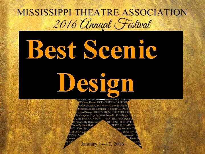 Best Scenic Design 