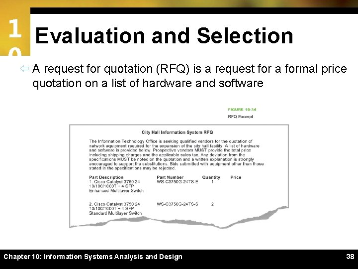 1 Evaluation and Selection 0ï A request for quotation (RFQ) is a request for