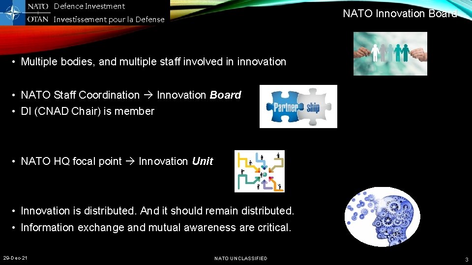 Defence Investment Investissement pour la Defense CNAD WORK