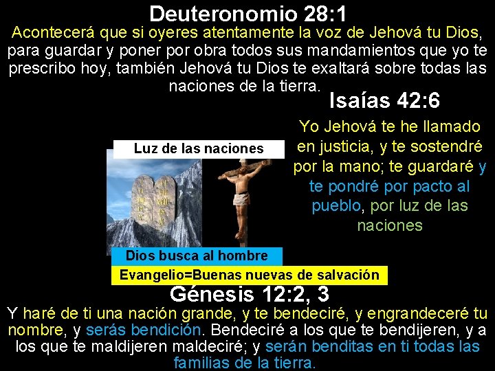 Deuteronomio 28: 1 Acontecerá que si oyeres atentamente la voz de Jehová tu Dios,