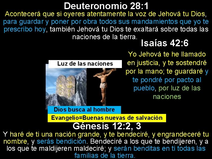 Deuteronomio 28: 1 Acontecerá que si oyeres atentamente la voz de Jehová tu Dios,