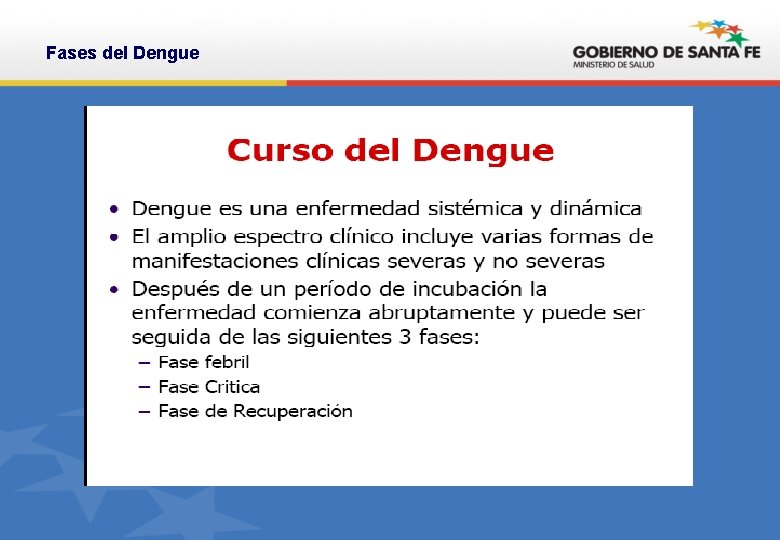 Fases del Dengue 