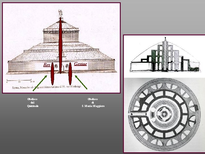 Res Obelisco del Quirinale Gestae Obelisco di S. Maria Maggiore 