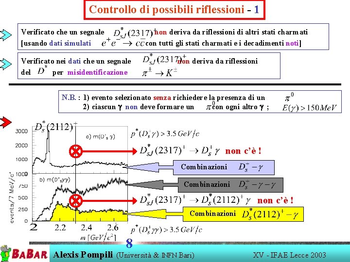 Controllo di possibili riflessioni - 1 Verificato che un segnale [usando dati simulati non