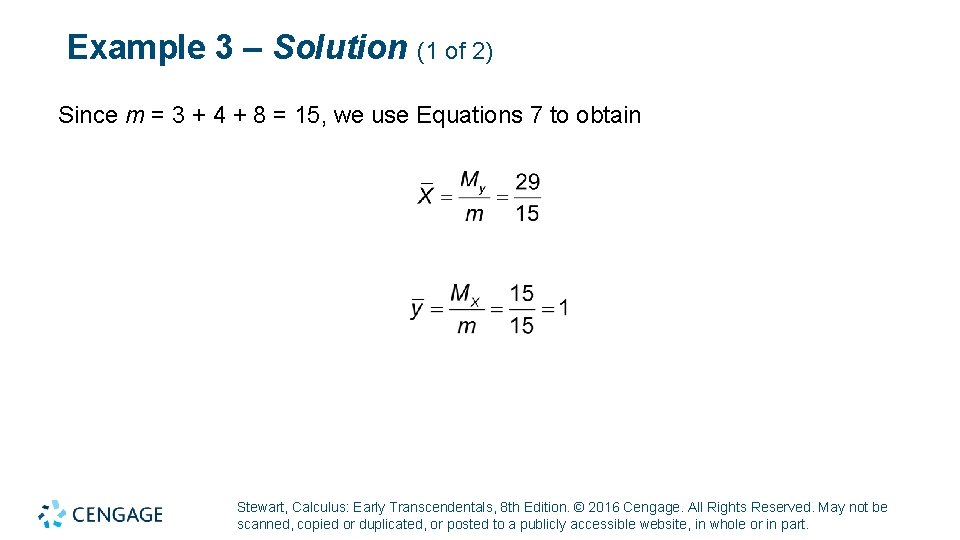 Example 3 – Solution (1 of 2) Since m = 3 + 4 + Example 3 – Solution (1 of 2) Since m = 3 + 4 +