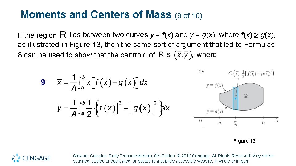Moments and Centers of Mass (9 of 10) lies between two curves y = Moments and Centers of Mass (9 of 10) lies between two curves y =