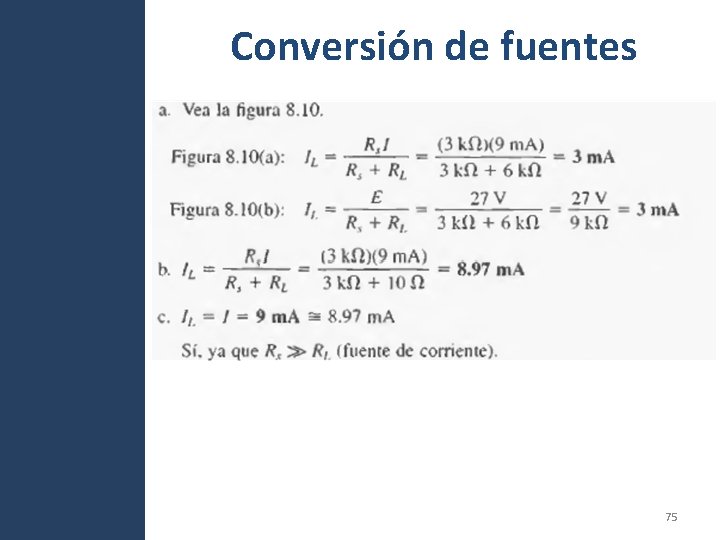 Conversión de fuentes 75 Conversión de fuentes 75