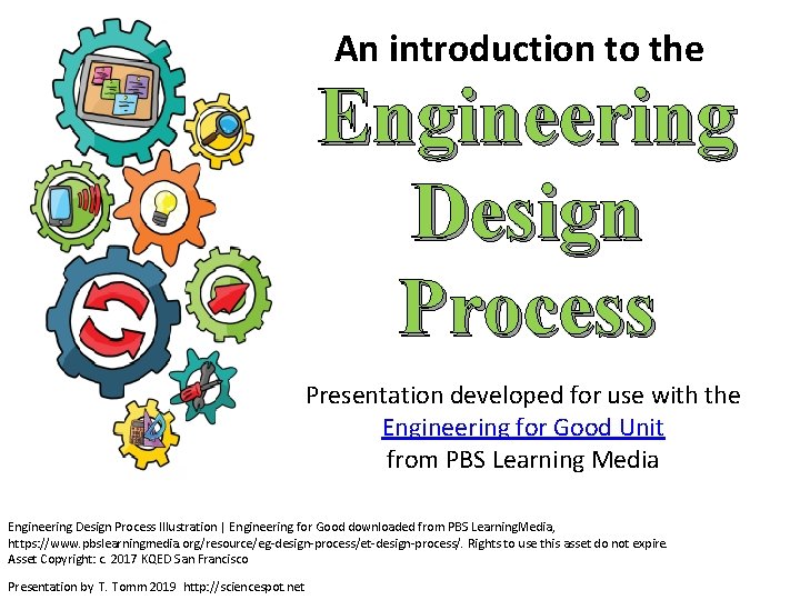 An introduction to the Engineering Design Process Presentation developed for use with the Engineering