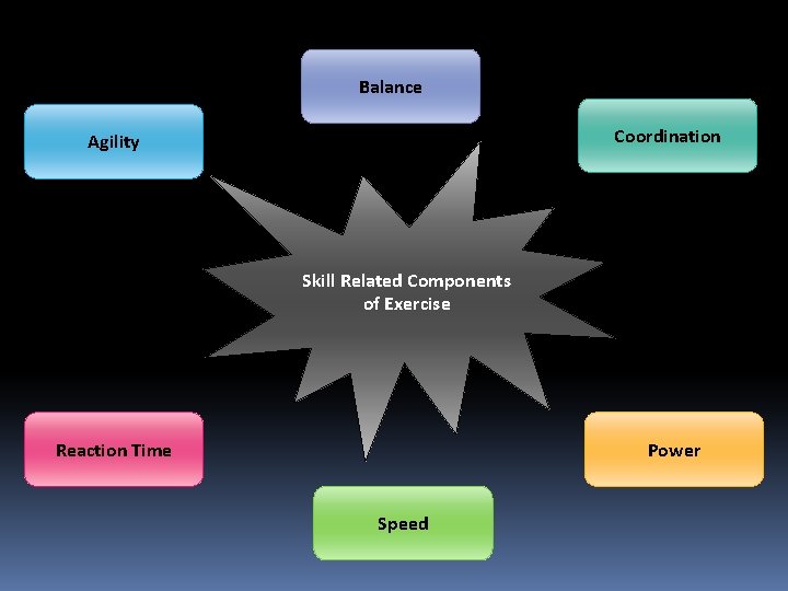 Balance Coordination Agility Skill Related Components of Exercise Reaction Time Power Speed 