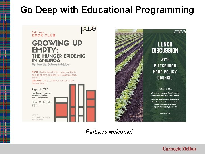 Go Deep with Educational Programming Partners welcome! 