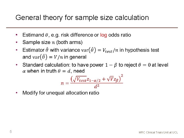 Sample Size Calculation For An Ordered Categorical Outcome