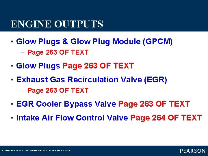 ENGINE OUTPUTS • Glow Plugs & Glow Plug Module (GPCM) – Page 263 OF