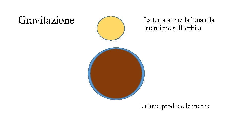 Gravitazione La terra attrae la luna e la mantiene sull’orbita La luna produce le Gravitazione La terra attrae la luna e la mantiene sull’orbita La luna produce le