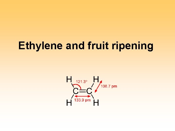 Ethylene and fruit ripening 