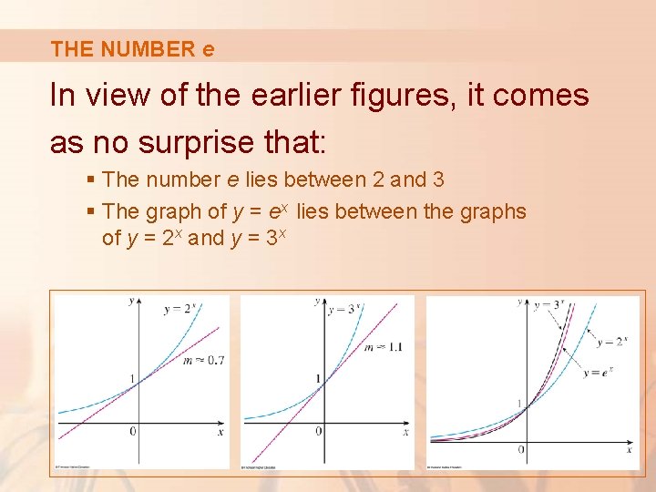 THE NUMBER e In view of the earlier figures, it comes as no surprise