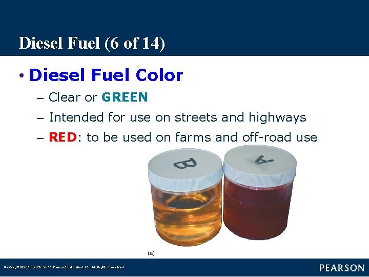 Diesel Fuel (6 of 14) • Diesel Fuel Color – Clear or GREEN –