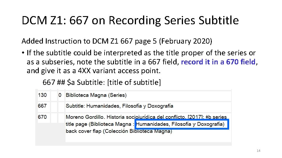 DCM Z 1: 667 on Recording Series Subtitle Added Instruction to DCM Z 1