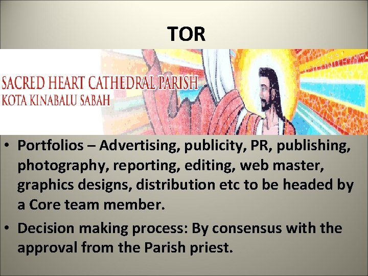 TOR • Portfolios – Advertising, publicity, PR, publishing, photography, reporting, editing, web master, graphics