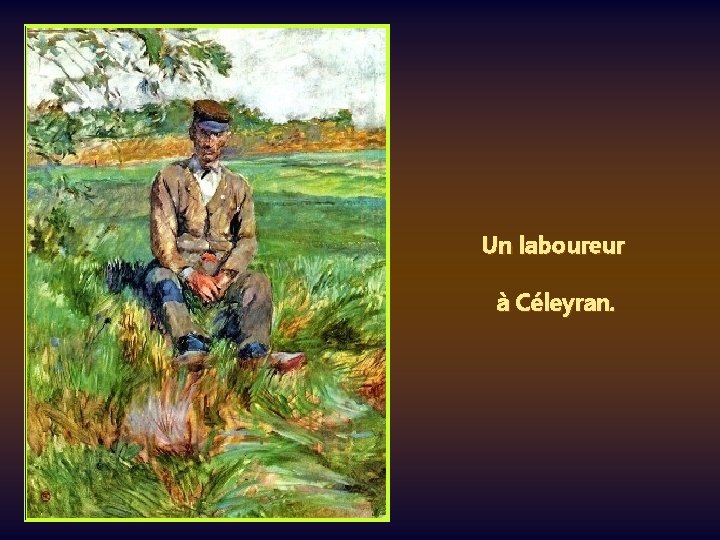 Un laboureur à Céleyran. 
