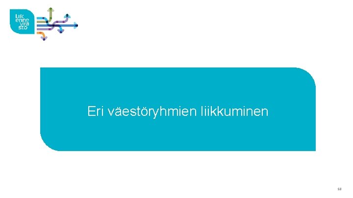 Eri väestöryhmien liikkuminen 58 