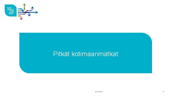 Pitkät kotimaanmatkat 20. 2. 2018 71 