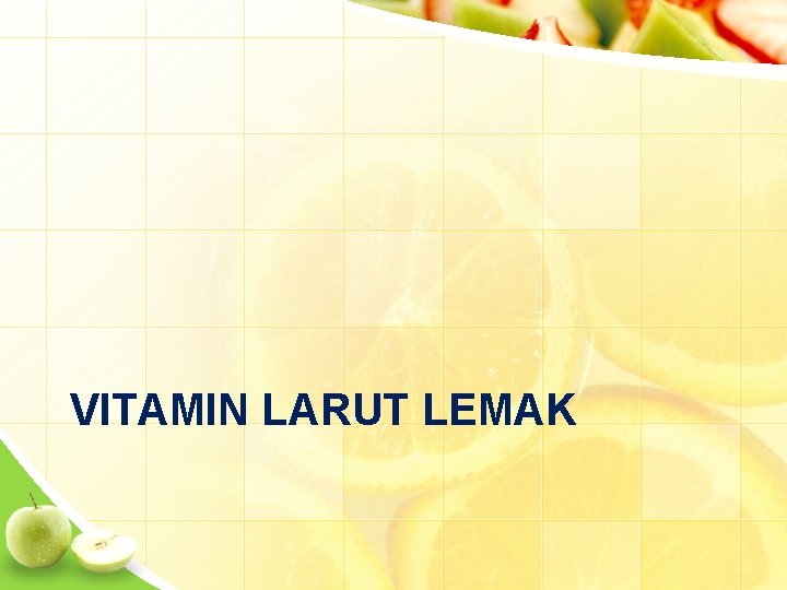 VITAMIN LARUT LEMAK 